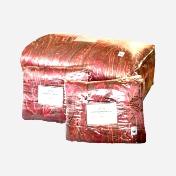 🌸New🌸 Full Queen Pottery Barn Silk Quilt Set - Picture 4 of 4